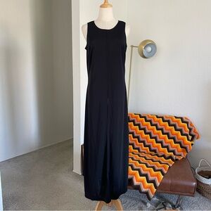 Vintage 1990s Boutique Europa Whimsygoth Glam Goth Front Slit Dress